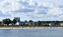 Blick auf den Strand Glowe