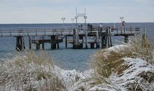 winterlicher Blick auf die Seebrücke