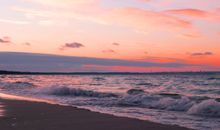 Sonnenuntergang am Strand von Binz