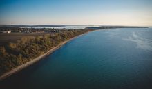 Luftaufnahme vom Strand