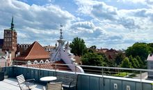 Gemeinschaftsdachterrasse von Haus 1 für alle Gäste von Haus 1 und Haus 2