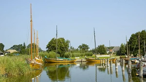 Zeesboote im Hafen