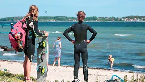 Surfstrand an der Ostseite der Halbinsel Holnis