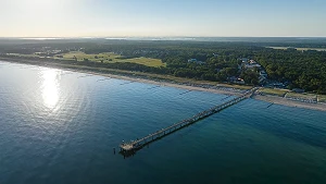 Graal-Müritzer Seebrücke aus der Vogelperspektive