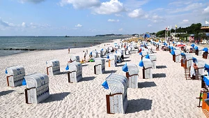 Strand zwischen Seesteg und Seebrücke