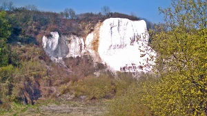 Kreidefelsen im Außengelände