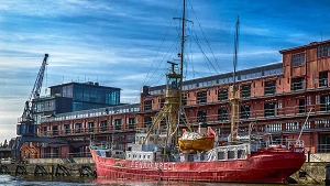 Feuerschiff Fehmarnbelt am Behnkai/Hansahafen