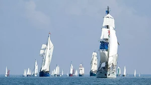 Regatta mit Gästen an Bord