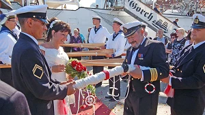 Marinetradition nach der Trauung