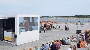 Videoleinwand zur Travemünder Woche