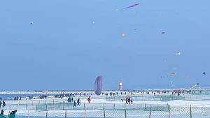 Drachen zum Warnemünder Wintervergnügen