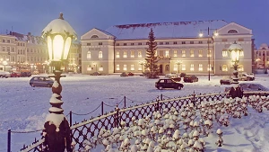 Rathaus im Winter