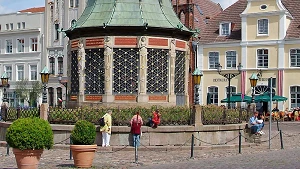 Wasserkunst auf dem Marktplatz